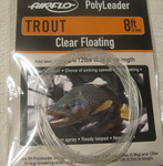 8 ft (2.4 m) polyleader trout  12 ld (5.4 kg) clear floating Airflo